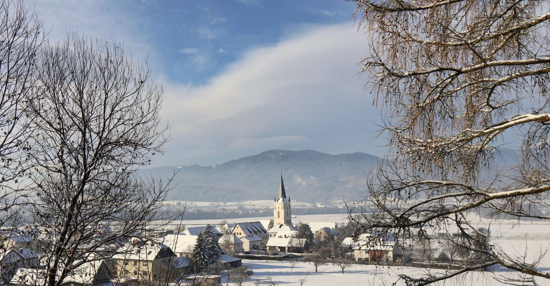 <p>Ausblick St. Margarethen bei Knittelfeld, Murtal, Steiermark - Winterausblick</p> Copyright:WEGES OG