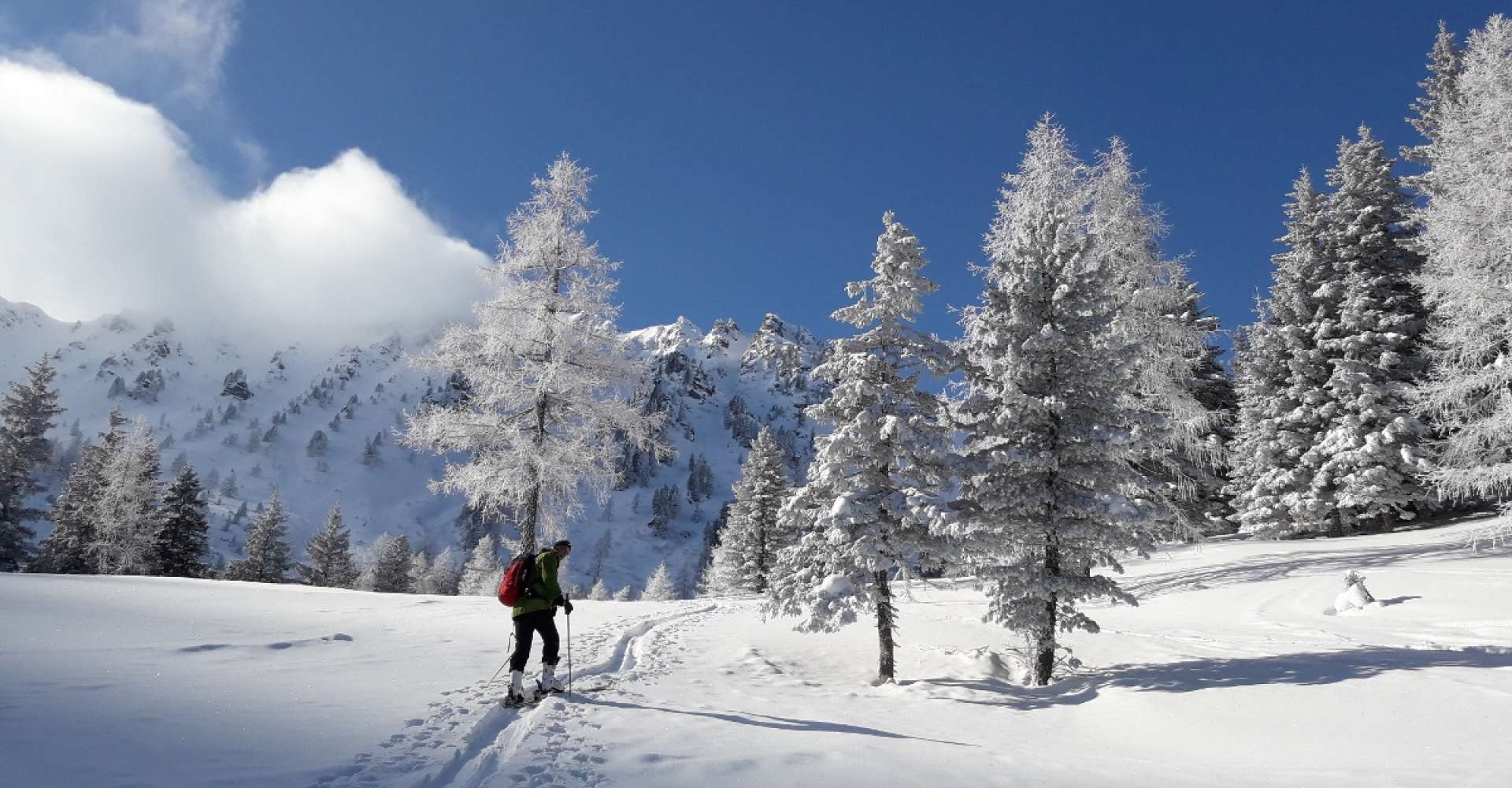 <p>Skitour auf den Sonntagskogel vom Triebental, Murtal, Steiermark&nbsp;</p> Copyright: